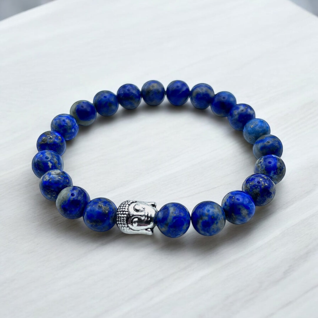 Pulsera de lapislázuli y buda