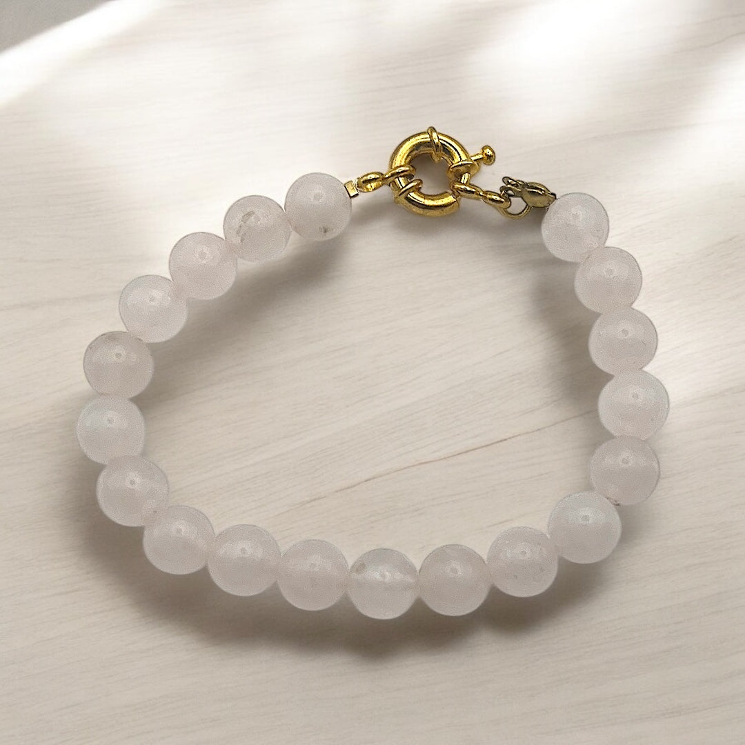 Pulsera de Cuarzo Rosa