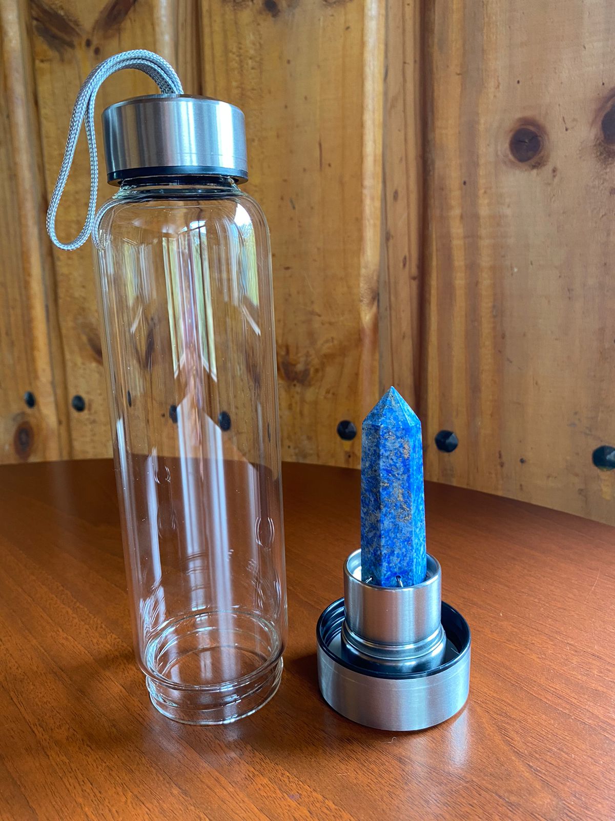 Botella de Cristal de Lapislázuli