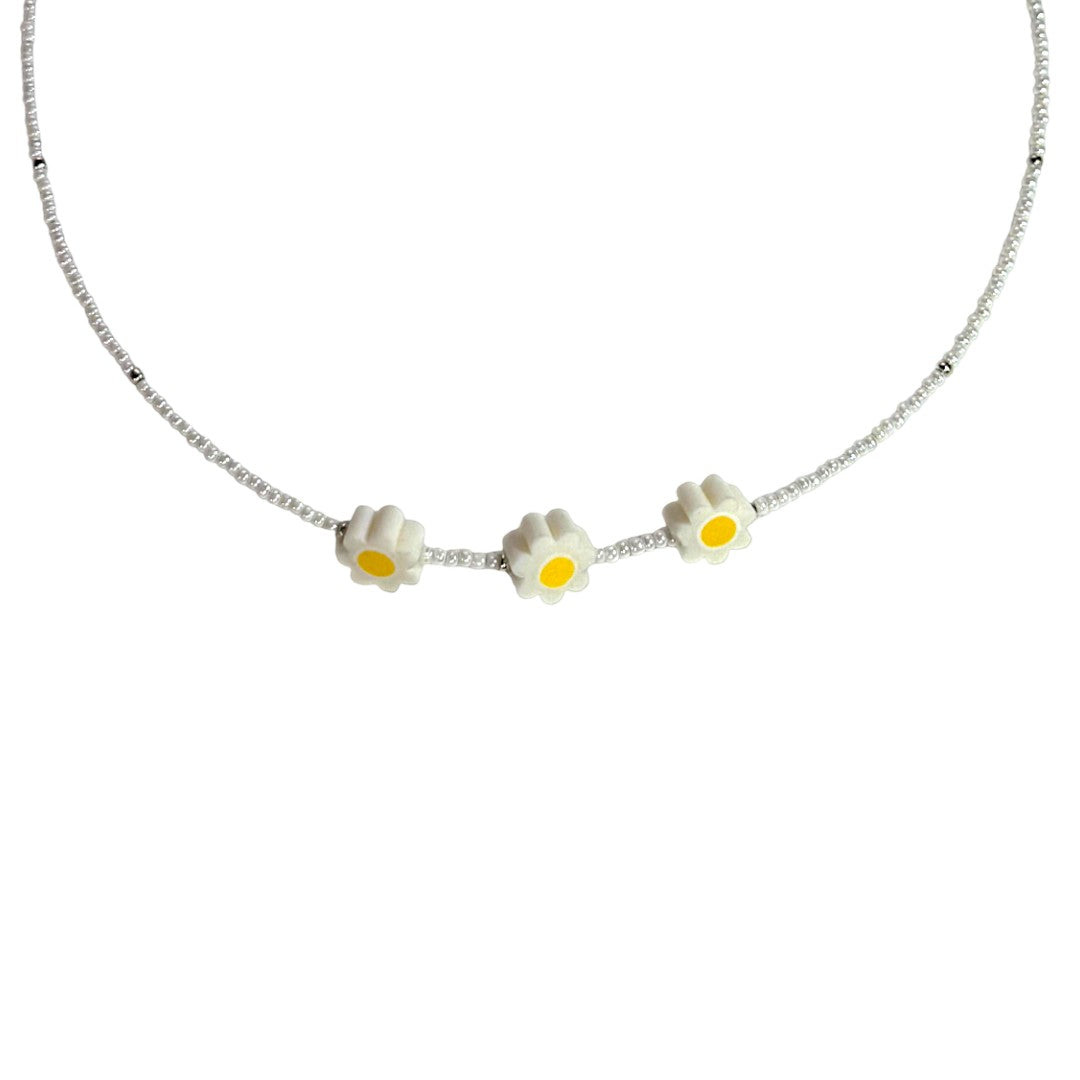 Collar Choker con Flores
