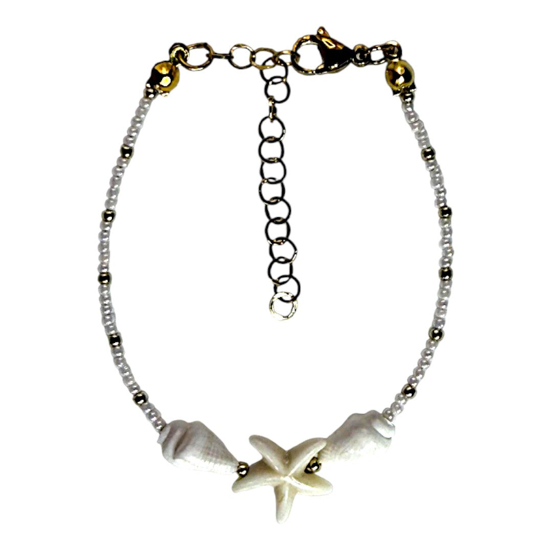 Pulsera con Estrella de Mar y Conchas