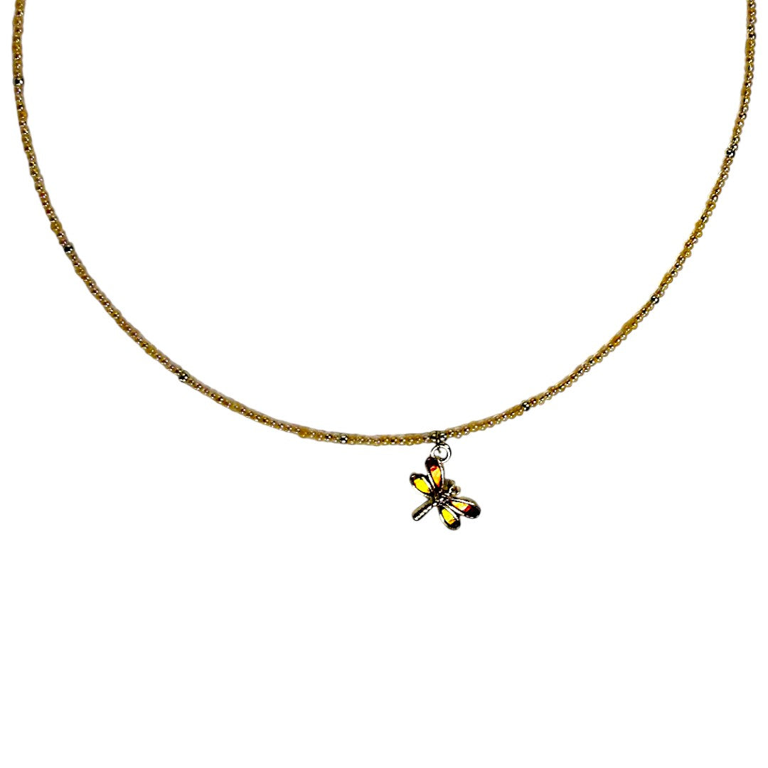 Collar Choker con Libélula