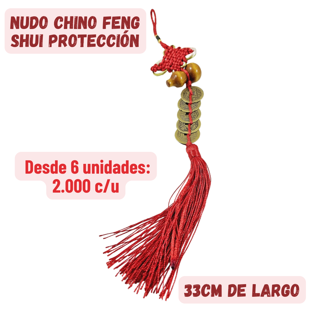 6 uds Nudo Chino Feng Shui Protección