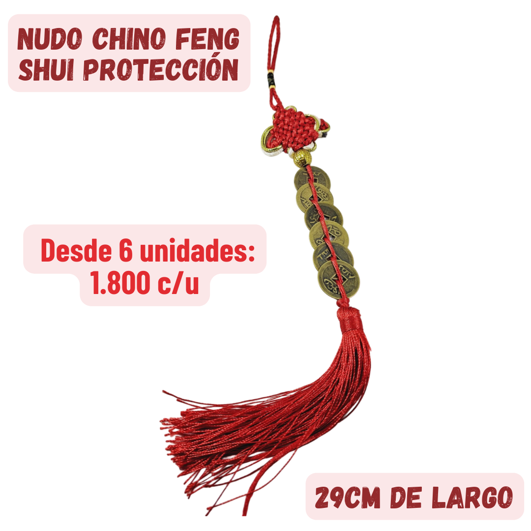 6 uds Nudo Chino Feng Shui Protección