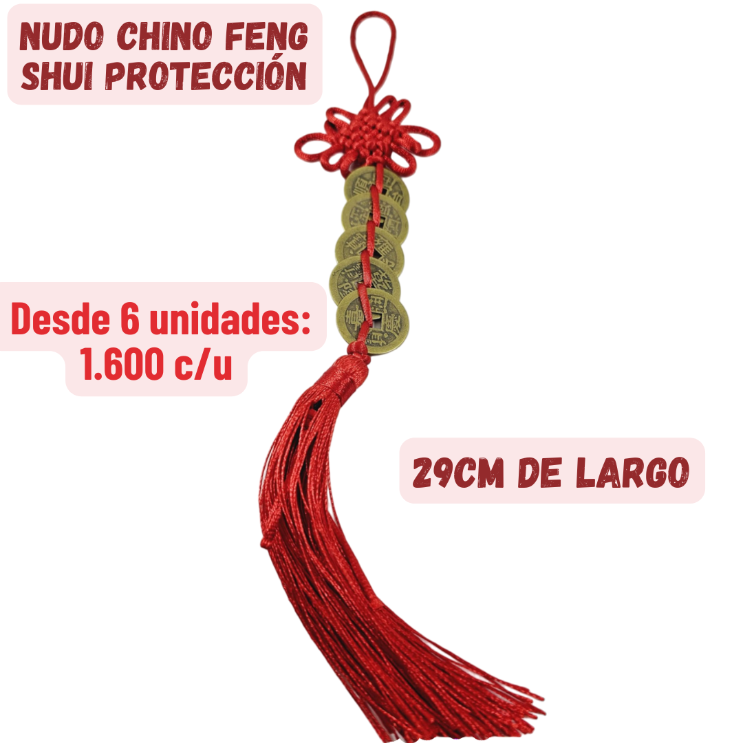 6 uds Nudo Chino Feng Shui Protección