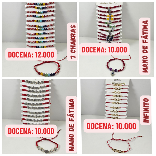 12 uds Pulseras Colección Mística