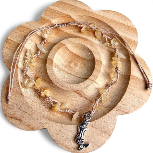 Tobillera de Citrino