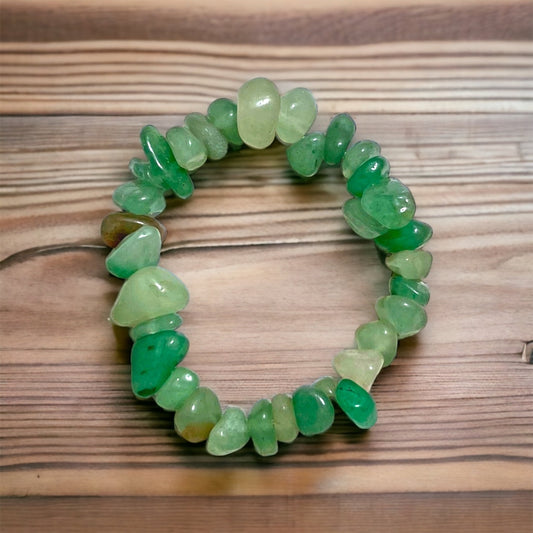 Pulsera de Piedra Jade Verde