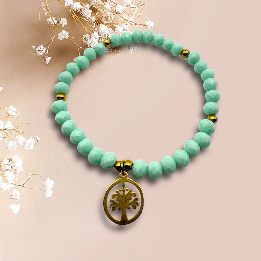 Pulsera de Cristales y Árbol de la Vida