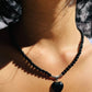 Collar de Ónix con Dije de Corazón