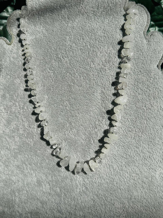 Collar de Cuarzo Cristal Rústico