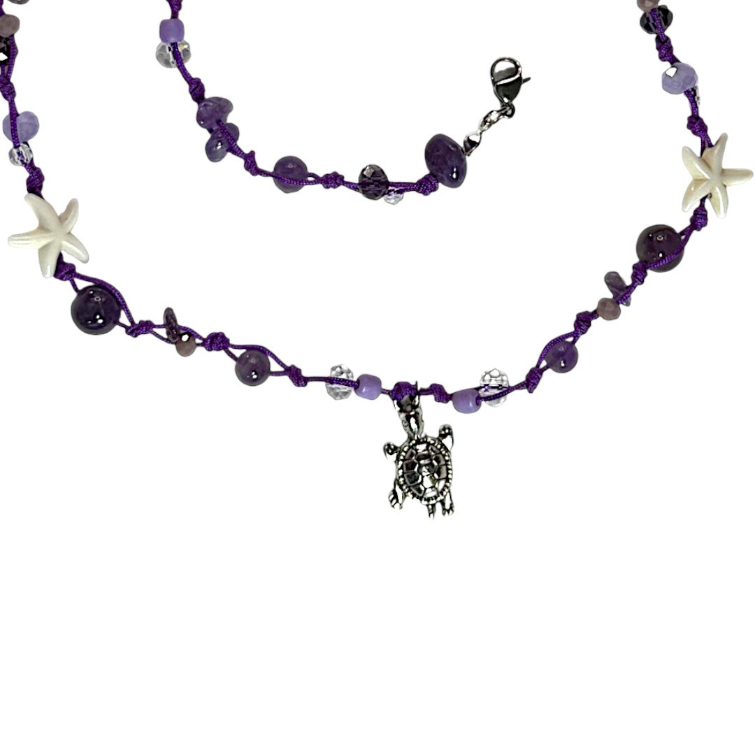 Collar de Amatista con Cristales