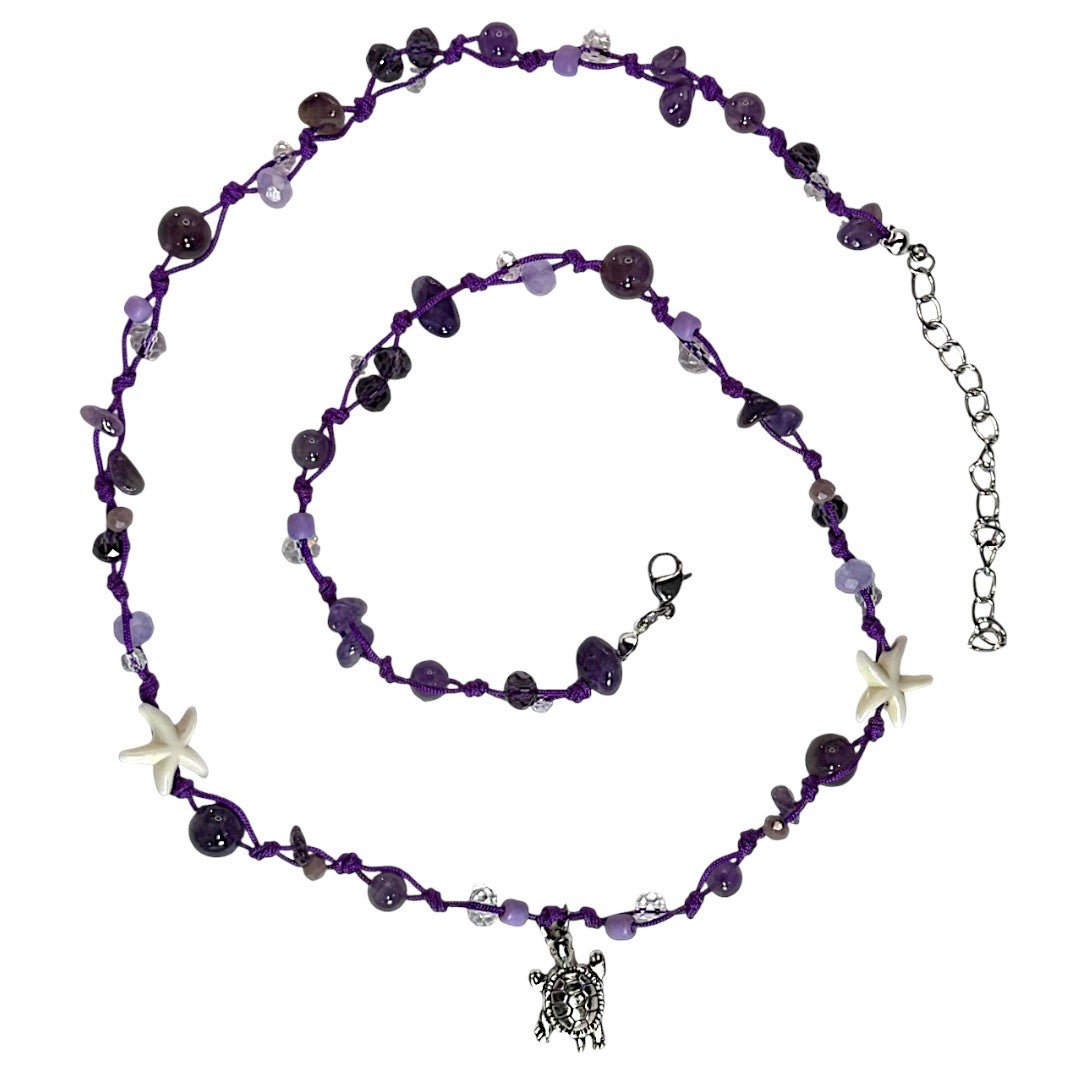 Collar de Amatista con Cristales