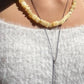 Collar de Ágata Amarilla Rústico